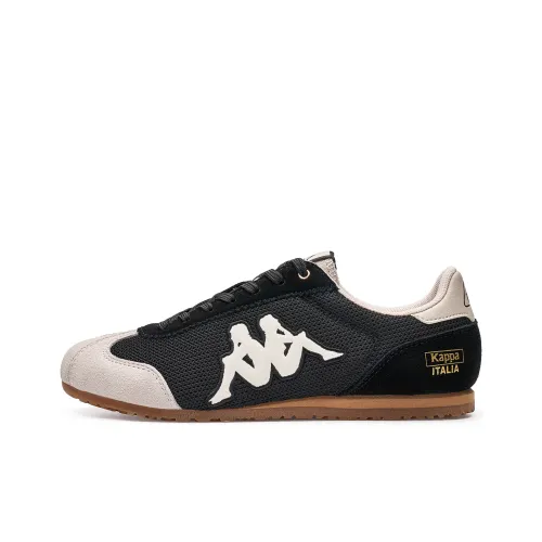 KAPPA O.Lite70 Спина до Спины Противоскользящие Устойчивые к Износу Низкий Топ Скейтборд Кроссовки Унисекс Черный