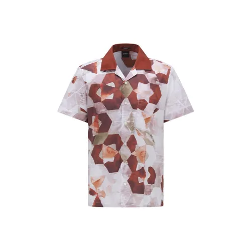 Hugo Boss Red Men's Shirts Hugo Boss Красные Мужские Рубашки