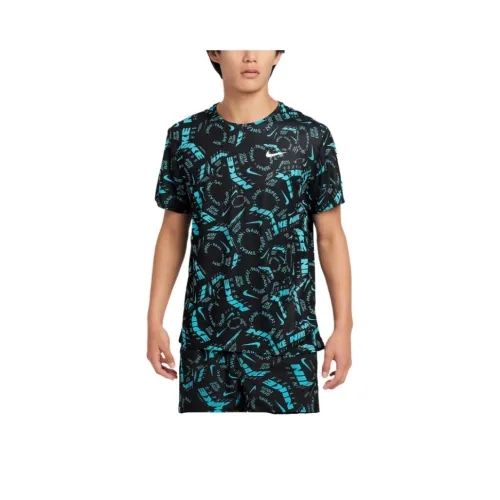 nike Dri FitMILER Бег Т-Рубашка Мужская Синяя