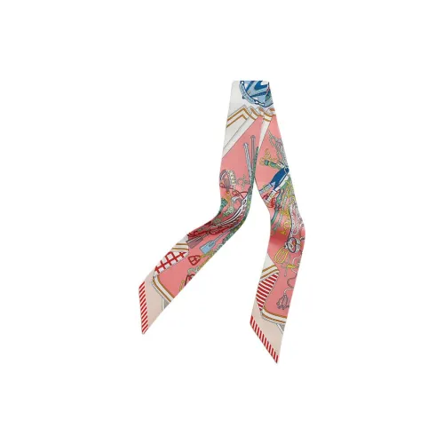 HERMES Шелковые шарфы Женские Розовый