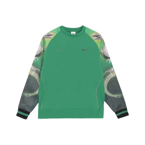 PUMA Зеленый Мужской Свитшот