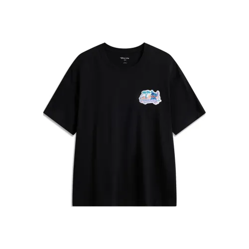 LiNing x Disney Sports Life Collection Т-рубашка Мужская Черная