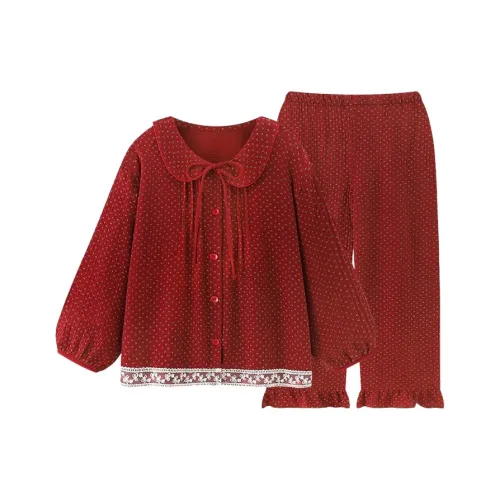 Xiang Ning Pai Пижамный комплект женский красный