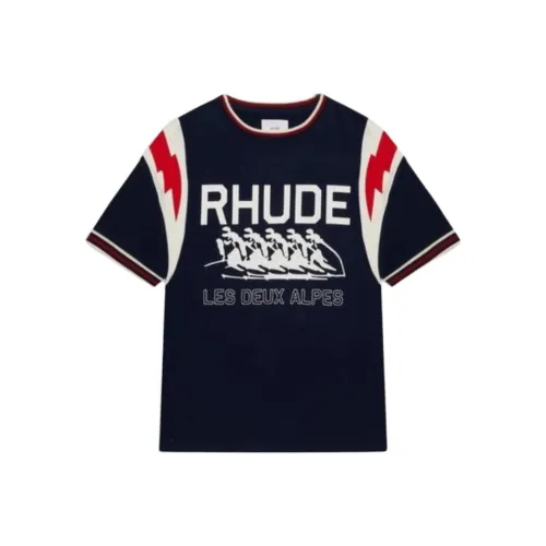 RHUDE Мужские черные T-рубашки