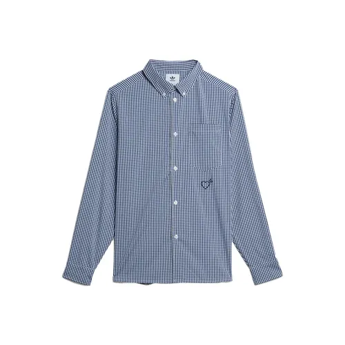 Adidas Originals Blue Men's Shirts Adidas Originals Синие Мужские Рубашки