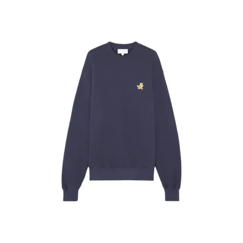 Maison Kitsune SS24 Свитшот Мужской Ink Синий