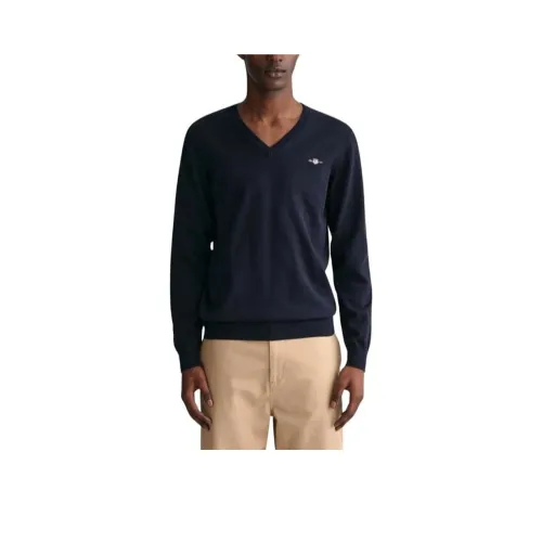 GANT FW24 T Рубашка Мужская Темно-синяя