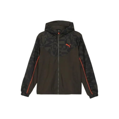 PUMA SS25 Куртка Мужская Темно-оливковая