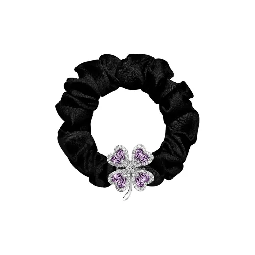 ROYALSASA Полиэстер Искусственный кристалл Резинка для волос Женская