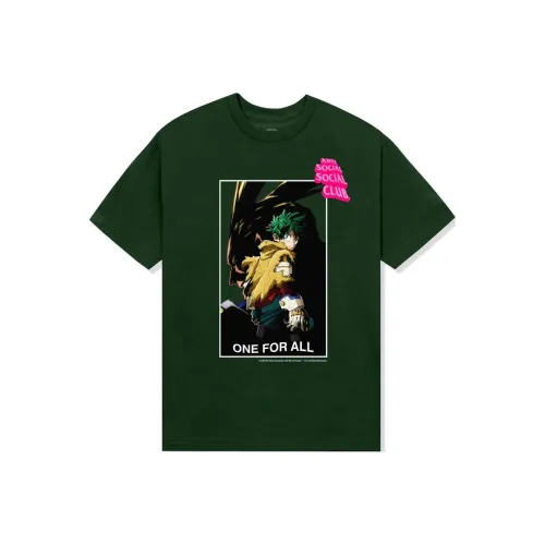 ANTI SOCIAL SOCIAL CLUB x WODEYINGXIONGXUEYUAN NISHIXIAYIGE LIANMINGKUAN FW24 Рубашка Унисекс Лесной зеленый