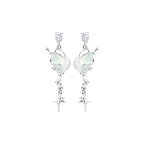 KING OF BLING Серьги-гвоздики из серебра 925 пробы женские