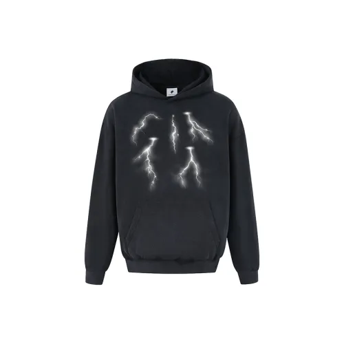 FOR FEAR THAT Промытый черный Унисекс Свитшоты