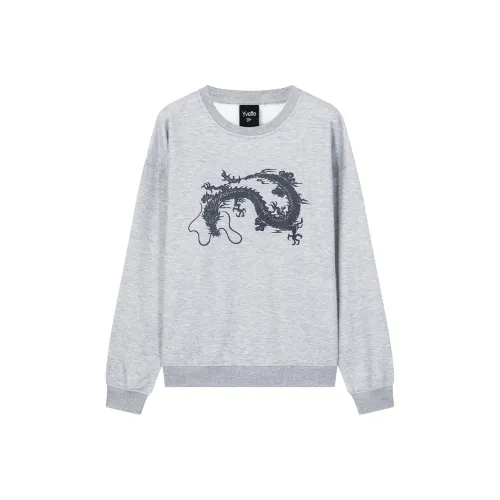 Yvette Дымчато-серый Унисекс Свитшоты