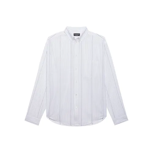 Balenciaga Рубашка Свободного кроя Мужская Белая