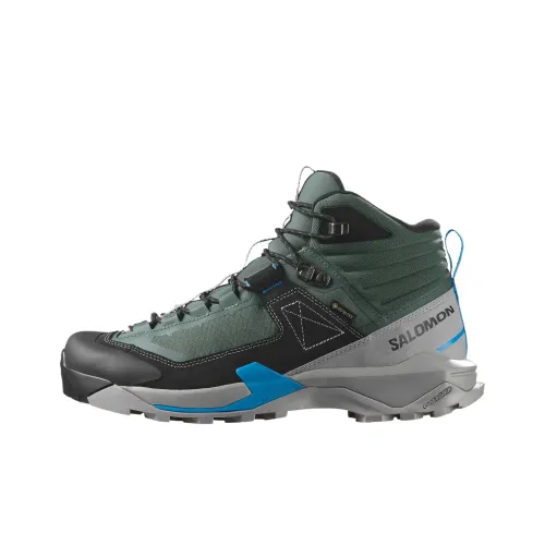 Salomon X Ultra Alpine High Топ Альпинизм Обувь Мужская Зеленая