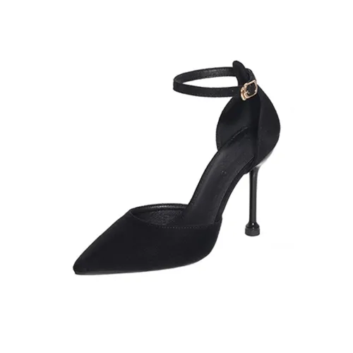 Medd Узкий каблук Высокие каблуки 7 см Женские Черный