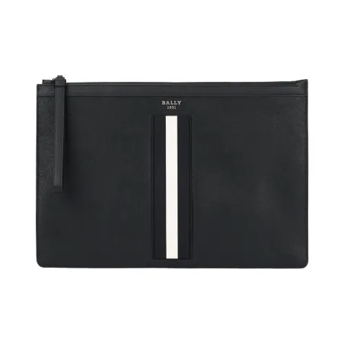 BALLY BOLLIS Кошелек из коровьей кожи Клатч Стандартный Мужской Черный