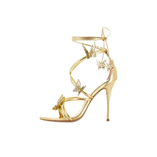 SOPHIA WEBSTER One Ремешок Сандалии 10 см Женские Золотые