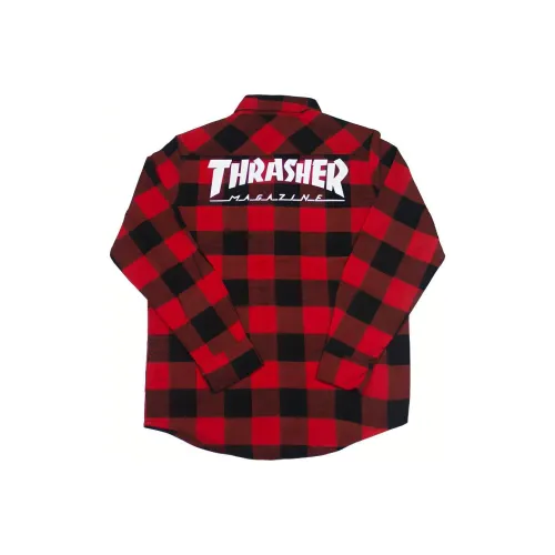 Thrasher Черно-красные Унисекс Рубашки