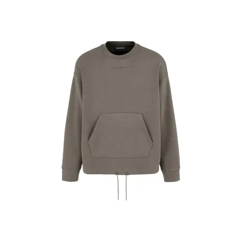 EMPORIO ARMANI SS24 Свитшот Мужской Коричневый