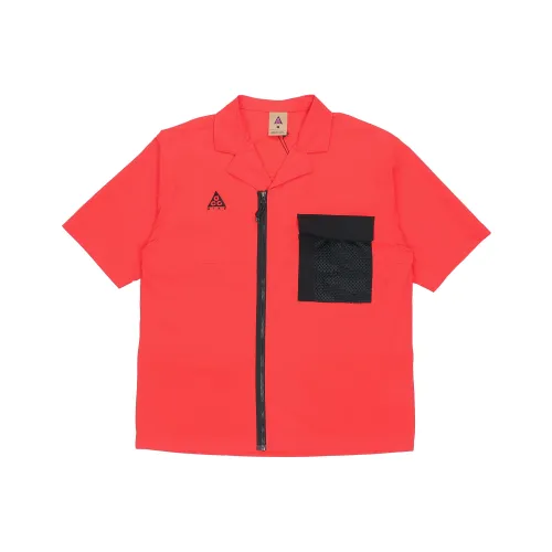 Nike ACG Red Men's Shirts Найк ACG Красный Мужские Рубашки