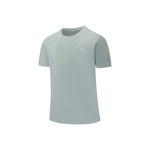 XTEP ZONGXUNXILIE T Рубашка Мужская Wolf Smoke Gray