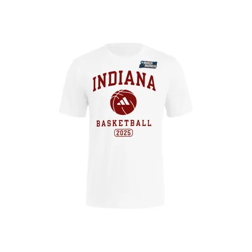 Adidas BASKETBALLIndiana T Рубашка Унисекс Белый Многоцветный