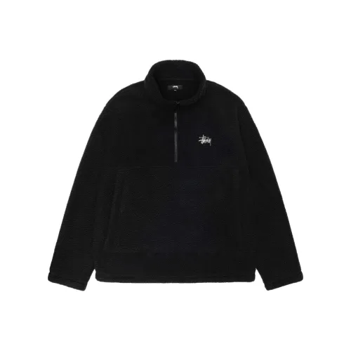 Stussy SS24 Polar Fleece Полузастежка Средний воротник Толстовка Унисекс