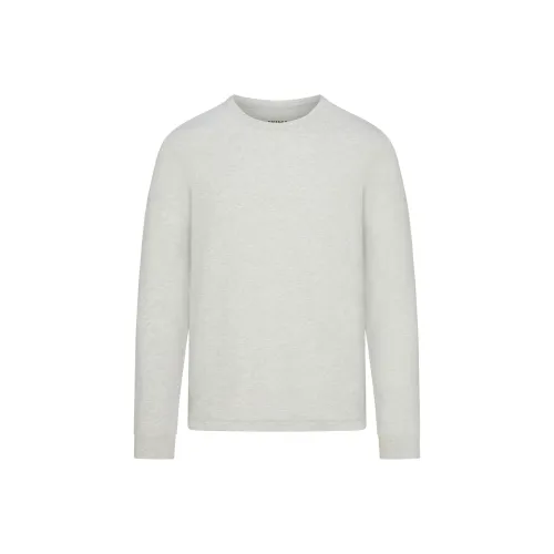 SKIMS FW24 MENS Классическая рубашка с длинным рукавом T-Shirt Унисекс GREY Светло-серый