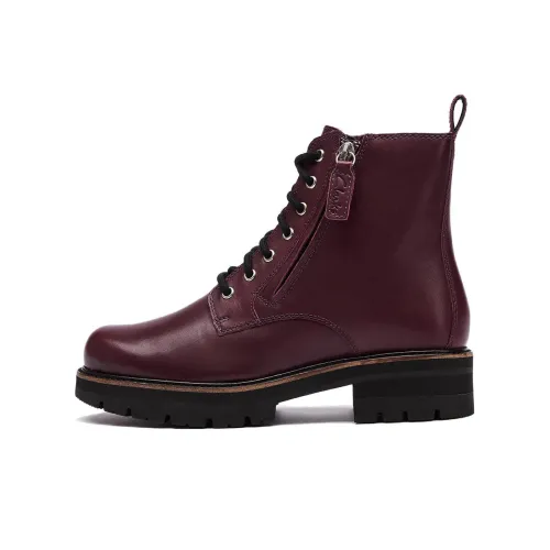 Clarks Мартинсы Бургундский Женские