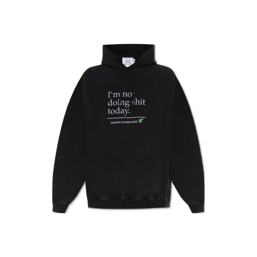 Vetements Черные Мужские Свитшоты