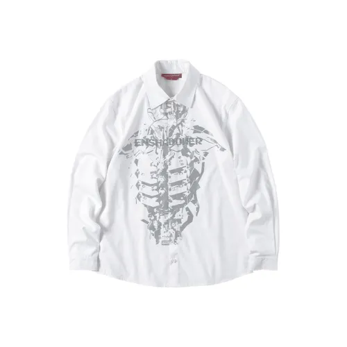 ENSHADOWER Белый Мужская Рубашка