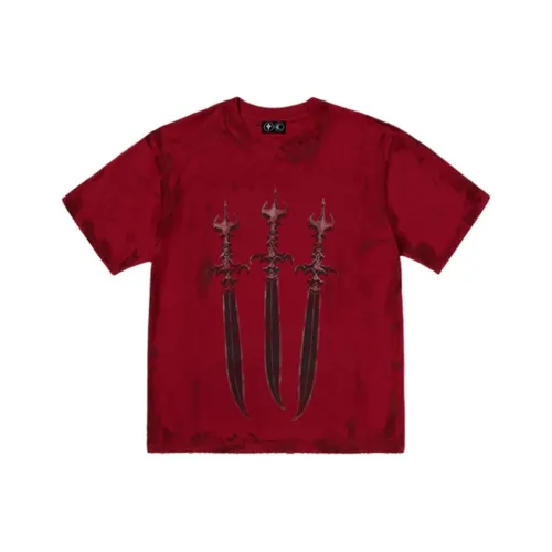 THUG CLUB FW24 SanToRyu Master T-Shirt T-Shirt Мужской Красный