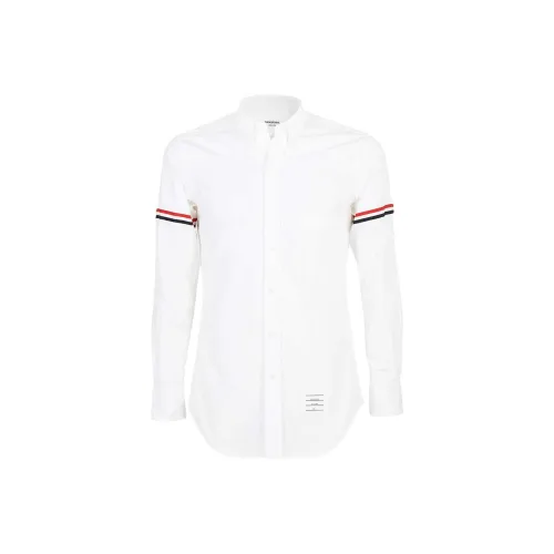 THOM BROWNE Белые Мужские Рубашки