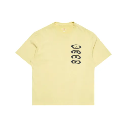 Travis Scott x Air Jordan Jordan Air Tee T-Shirt Мужская Желтая
