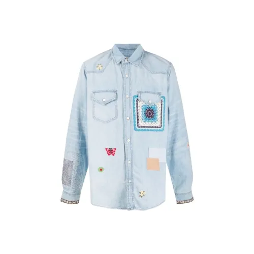 AMIRI Мужские Синие Рубашки