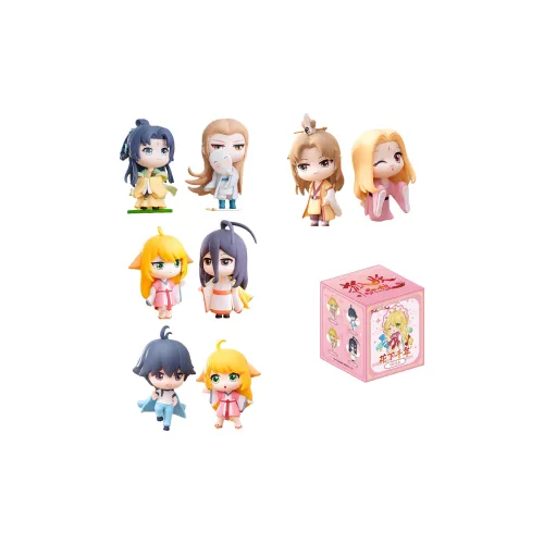 Wakame Сводники духов Лисьи свахи Under The Flowers Millennium Тиби Подвеска Украшение Брелок Слепые коробки