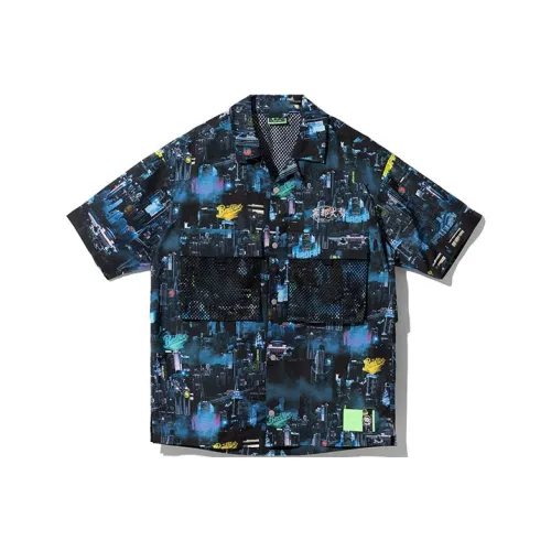 LINING BADFIVE Темно-синий Синий Мужская Рубашка