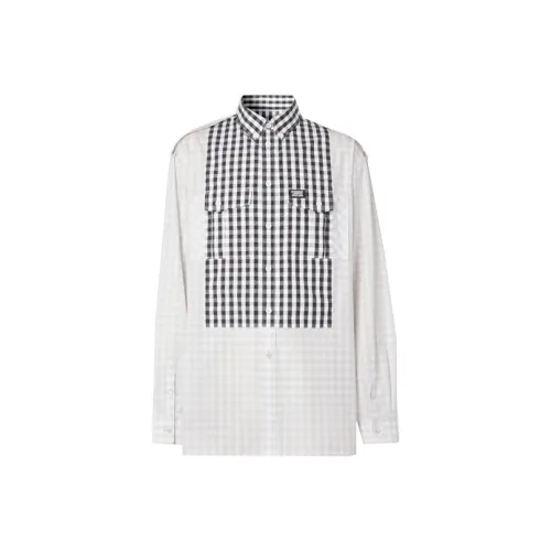 Burberry Рубашка Мужская Светлая Гравий Серый