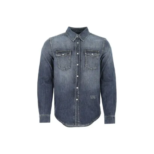 GIVENCHY Мужские Синие Рубашки