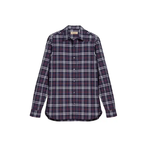 Burberry Рубашка Мужская Морской Синий