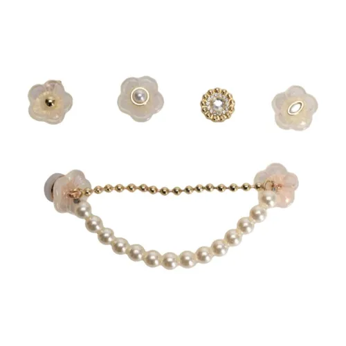 Crocs Акриловые аксессуары для обуви Унисекс Белый