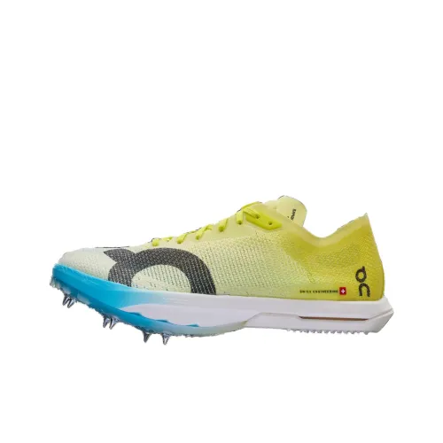 On Cloudspike Citius 2 Slip-Resistant Abrasion-Resistant Low Top Racing Running Shoes Women's Yellow На Cloudspike Citius 2 противоскользящий устойчивый к истиранию низкий топ беговые кроссовки женские желтые