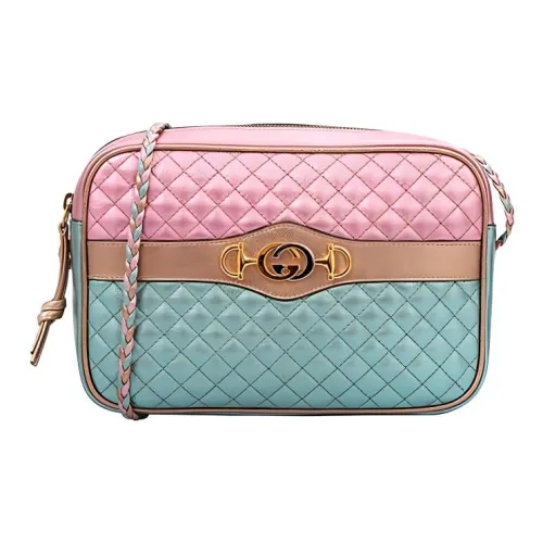 GUCCI Корова Кожа Camera Сумка Сумка через плечо Женская Розовая Светло-Синяя Золотая