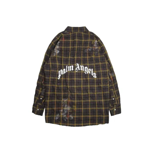 PALM ANGELS Зеленые Мужские Рубашки