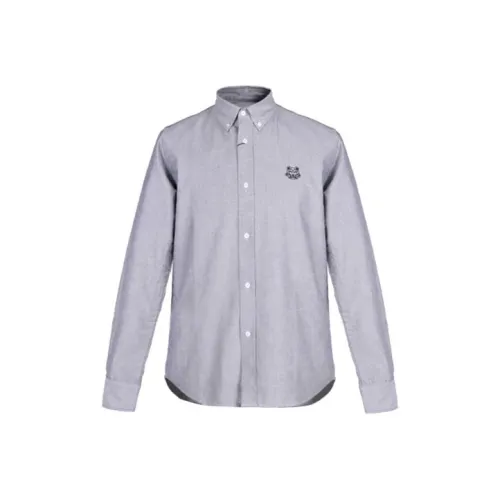 KENZO Серые Мужские Рубашки
