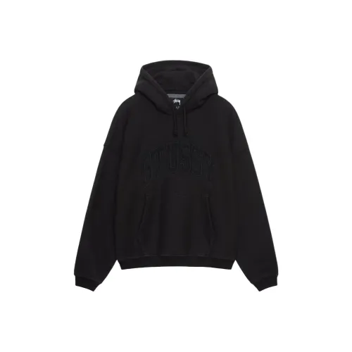 Stussy SS24 Вышитый Relaxed Свитшот HOODIE Мужской