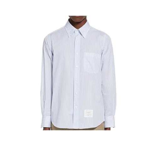 THOM BROWNE Светло-синие мужские рубашки