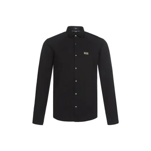 Hugo Boss Мужские Черные Рубашки