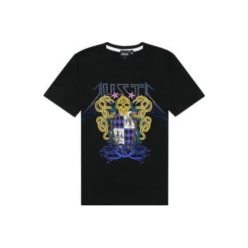 Just Cavalli T-Shirt Мужской Черный